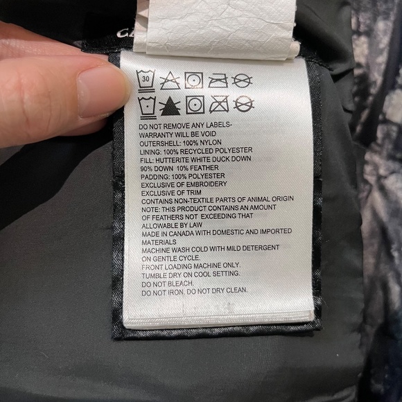 Canada Goose Brookvale Hooded Down Jacket - Women's Size XL - Black Gray - Picture 11 of 15